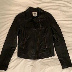 Old Navy Leather Jacket XS